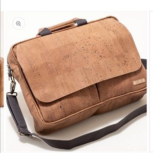 Brand new Tiradia Cork briefcase   Never used in box